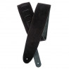 D`ADDARIO PW25SS00DX Suede Guitar Strap, Black