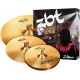 ZILDJIAN ZBT 3 STARTER 2009 BONUS BOX SET, Includes free 14" ZBT Crash