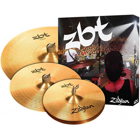 ZILDJIAN ZBT 3 STARTER 2009 BONUS BOX SET, Includes free 14" ZBT Crash