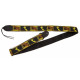 FENDER 2' MONOGRAMMED BLACK/YELLOW/BROWN STRAP