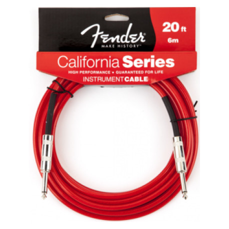 FENDER CALIFORNIA INSTRUMENT CABLE 20' CAR