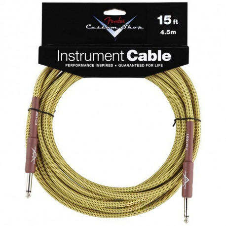 FENDER CUSTOM SHOP CABLE 15' TWEED