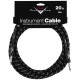 FENDER CUSTOM SHOP CABLE 20' BLACK TWEED