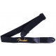 FENDER POLY STRAP.GREY 2' BLACK/PEWTER LOGO