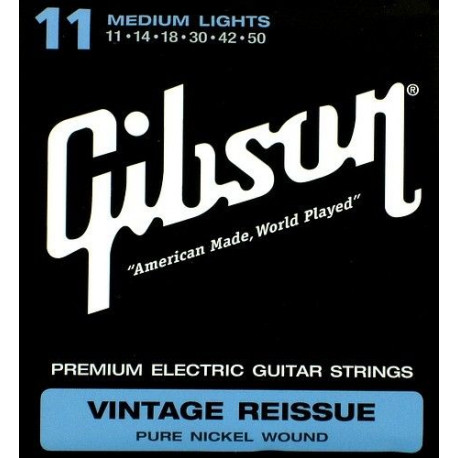 GIBSON SEG-VR11 VINTAGE RE-ISSUE PURE NICKEL WOUND .011-.050