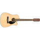 FENDER CD-60SCE-12 NATURAL