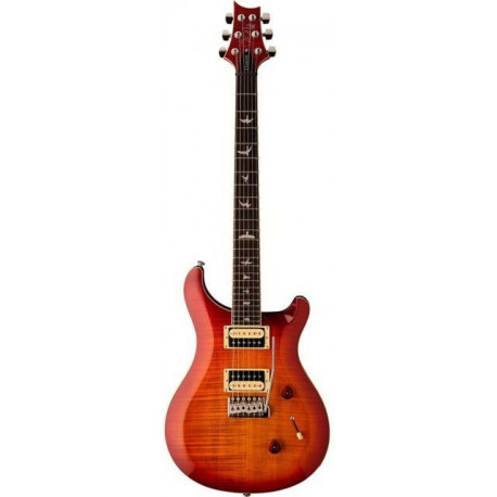 PRS SE CUSTOM 24 Creme Binding (Cherry Sunburst)