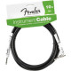 FENDER PERFORMANCE INSTRUMENT CABLE 10' ANGLED BK