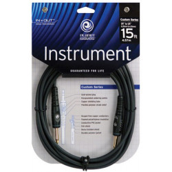PLANET WAVES PW-G-15 Custom Series Instrument Cable 15ft