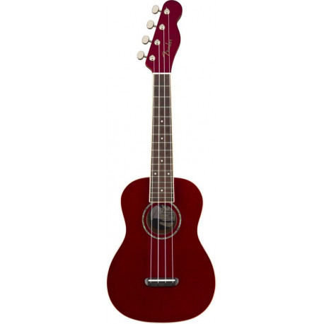 FENDER UKULELE ZUMA CONCERT CANDY APPLE RED