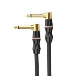 Monster Bass Instrument Cable - 8 in. angled 1/4 plugs (0,2 м)