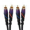 Monster DJ Cables   1 m. pair RCA to RCA (1м)