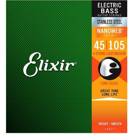 ELIXIR BASS SS NW 4MED 050 SET