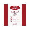 Струны для виолончели SUPER-SENSITIVE RED LABEL SS6107 (MEDIUM)