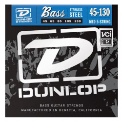 DUNLOP DBS45130 STAINLESS STEEL MEDIUM 5 STRING 45-130