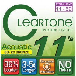 CLEARTONE 7611 ACOUSTIC 80/20 BRONZE ULTRA LIGHT 11-52