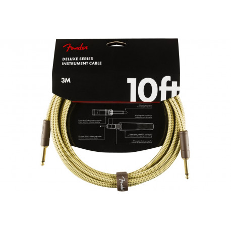 FENDER CABLE DELUXE SERIES 10' TWEED