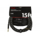 FENDER CABLE DELUXE SERIES 15' ANGLED BLACK TWEED