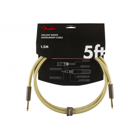 FENDER CABLE DELUXE SERIES 5' TWEED