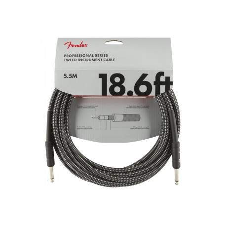 FENDER CABLE PROFESSIONAL SERIES 18.6' GREY TWEED