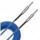 D`ADDARIO PW-CDG-30BU Coiled Instrument Cable - Blue