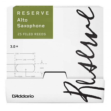 D`ADDARIO DJR01305-B25 - Reserve - Alto Sax #3.0+ - 25 Box