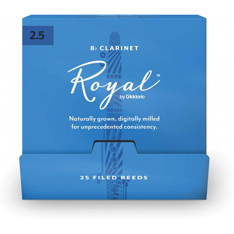 D`ADDARIO RCB0125-B25 Royal by D'Addario - Bb Clarinet 2.5 - 25 box