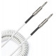 D`ADDARIO PW-CDG-30WH Coiled Instrument Cable - White