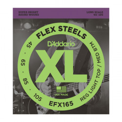 D`ADDARIO EFX165 XL FLEX STEELS REG LIGHT TOP / MED BOTTOM 45-105