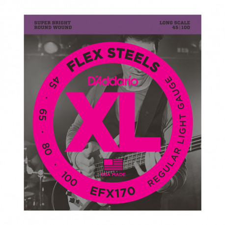 D`ADDARIO EFX170 XL FLEX STEELS LIGHT 45-100