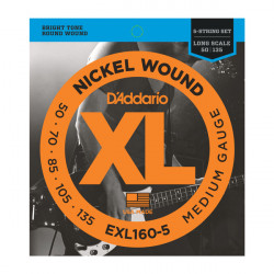 D`ADDARIO EXL160-5 XL MEDIUM 5 STRING 50-135