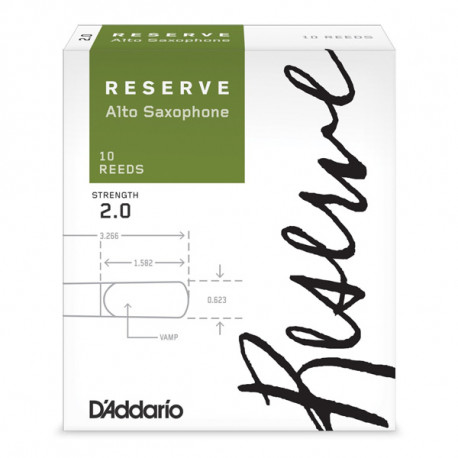 D`ADDARIO Reserve - Alto Sax 2.0 - 10 Box