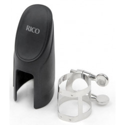 RICO RSS1N Rico Ligature & Cap - Soprano Sax Nickel Plated