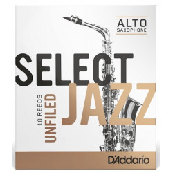 D`ADDARIO RRS10ASX3M Select Jazz - Alto Sax Unfiled 3M - 10 Box