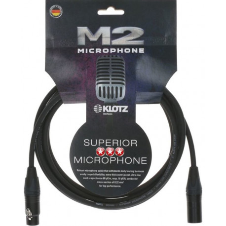 KLOTZ M2 SUPERIOR MICROPHONE CABLE 5 M