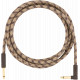 FENDER 10' ANGLED FESTIVAL INSTRUMENT CABLE PURE HEMP BROWN STRIPE