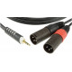 KLOTZ AY9 Y-CABLE STEREO MINI JACK - 2xXLR MALE BLACK 3 M