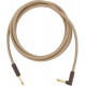 FENDER 10' ANGLED FESTIVAL INSTRUMENT CABLE PURE HEMP NATURAL