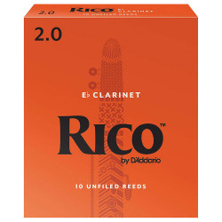 D`ADDARIO RBA1020 Rico - Eb Clarinet 2.0 - 10 Box