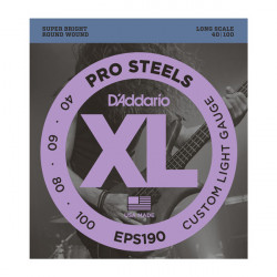 D`ADDARIO EPS190 XL PRO STEELS CUSTOM LIGHT 40-100