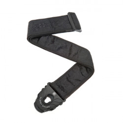 PLANET WAVES PW50PLB01 Planet Lock Guitar Strap, Black Satin