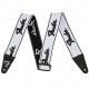 FENDER WEIGHLESS 2'' RUNNING LOGO STRAP BLACK/WHITE