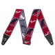 FENDER 2" WEIGHLESS MONOGRAMMED STRAP RED/WHITE/BLUE