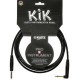 KLOTZ KIK INSTRUMENT CABLE ANGLED BLACK 3 M