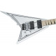 JACKSON X-SERIES RHOADS RRX24M MN SNOW WHITE WITH BLACK PINSTRIPES