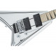 JACKSON X-SERIES RHOADS RRX24M MN SNOW WHITE WITH BLACK PINSTRIPES