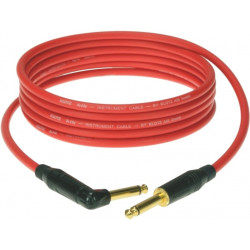 KLOTZ KIK INSTRUMENT CABLE ANGLED RED 3 M