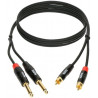 KLOTZ KT-CJ300 MINILINK PRO TWIN CABLE BLACK 3 M