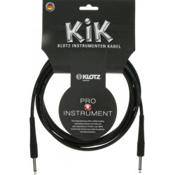 KLOTZ KIK INSTRUMENT CABLE BLACK 6 M