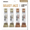 D`ADDARIO Select Jazz Reed Sampler Pack - Tenor Sax 3S/3M